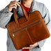 Leather Laptop Organizer Full Grain Leather Laptop Bag Leather iPad Case Mens Leather Briefcase for Laptop RockCow Leather Studio