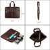 Leather Laptop Organizer Full Grain Leather Laptop Bag Leather iPad Case Mens Leather Briefcase for Laptop RockCow Leather Studio