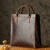 Leather Messenger Bag for Man Crazy Horse Leather Satchel Messenger Bags with Removable Strap RockCow Leather Studio