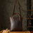 Leather Messenger Bag for Man Crazy Horse Leather Satchel Messenger Bags with Removable Strap RockCow Leather Studio