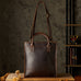 Leather Messenger Bag for Man Crazy Horse Leather Satchel Messenger Bags with Removable Strap RockCow Leather Studio