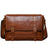 Leather Shoulder Bag for Men Vintage Genuine Leather Messenger Bag with Adjustable Strap RockCow Leather Studio
