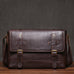 Leather Shoulder Bag for Men Vintage Genuine Leather Messenger Bag with Adjustable Strap RockCow Leather Studio