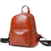 Leather Backpack Women Top Grain Leather Backpack Purse Top Natural Cowhide Leather City Backpack Leather Travel Rucksack SX3096 RockCow Leather Studio