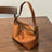 Leather Designer Bucket Bag With Adjustable Strap, Women Full Grain Leather Shoulder Bag For Everyday Use, Chic Soft Leather Crossbody Bag RockCow Leather Studio