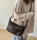 Leather Designer Bucket Bag With Adjustable Strap, Women Full Grain Leather Shoulder Bag For Everyday Use, Chic Soft Leather Crossbody Bag RockCow Leather Studio