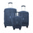 IZOD Mateo Travel 3 Piece Luggage Set - Durable ABS Hard Shell with 360° Wheels and Combo Lock Mirage Luggage