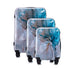 Multi-color Design ABS Hard Shell Lightweight with 360° Dual Spinning Wheels & Combo Lock – Includes 28", 24", 20" 3-Piece Luggage Set Mirage Luggage