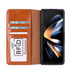 Wallet ID Leather Samsung Galaxy Z Fold 5 Folio Case Mizuri Leather