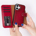 Magic iPhone 17 Leather Detachable Wallet Case Mizuri Leather