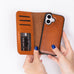 Magic iPhone 17 Leather Detachable Wallet Case Mizuri Leather