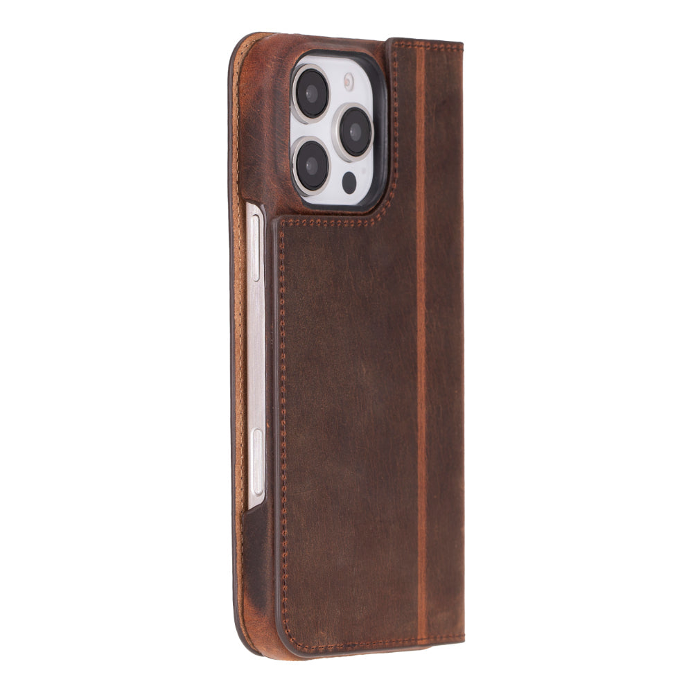 Sonat Leather iPhone 16 Pro Max Folio Case Mizuri Leather