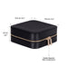Amanda Leather Jewelry Box, Large - LuggageDesigners