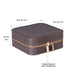 Amanda Leather Jewelry Box, Large - LuggageDesigners