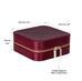 Amanda Leather Jewelry Box, Large - LuggageDesigners