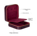 Amanda Leather Jewelry Box, Large - LuggageDesigners