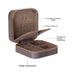 Amanda Leather Jewelry Box, Large - LuggageDesigners