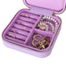 Amanda Leather Jewelry Box, Large - LuggageDesigners