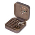 Amanda Leather Jewelry Box, Large - LuggageDesigners