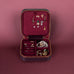 Amanda Leather Jewelry Box, Large - LuggageDesigners