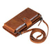 Lozan Strap Leather Crossbody Wallet Mizuri Leather