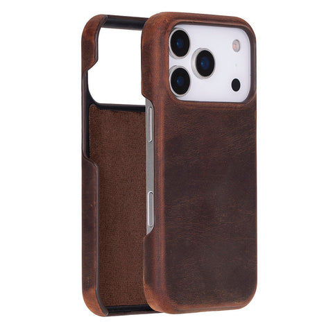 Ultimate Jacket Leather iPhone 17 Pro Case Mizuri Leather