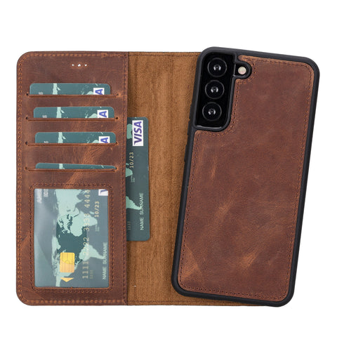 Magic Samsung Galaxy S23 Leather Detachable Wallet Case Mizuri Leather