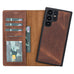 Magic Samsung Galaxy S22 Ultra Leather Detachable Wallet Case Mizuri Leather