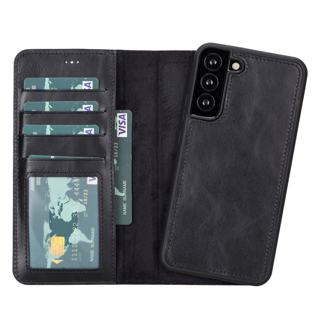 Magic Samsung Galaxy S23 Plus Leather Detachable Wallet Case Mizuri Leather