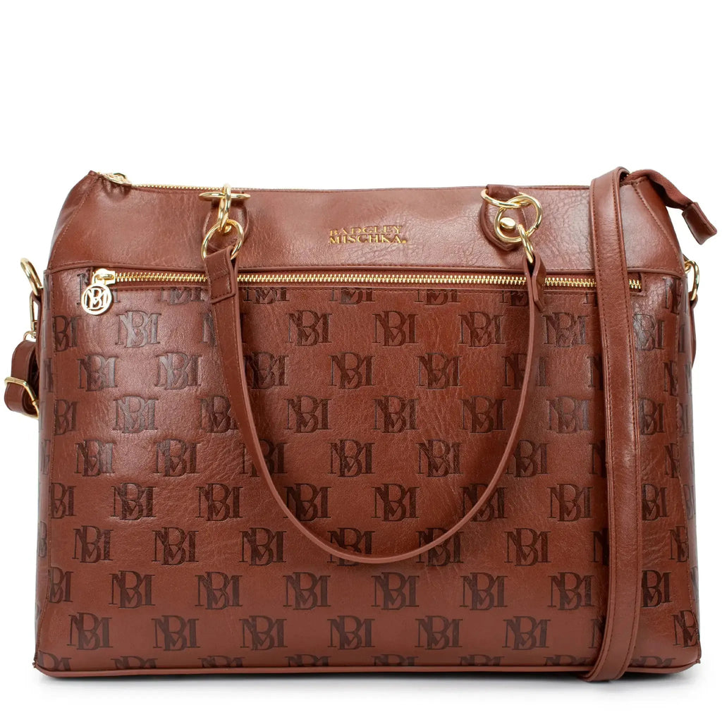 Madalyn Rustic Vegan Leather Weekender Tote Bag Travellty