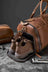 Personalized Leather Hanging Clothes Bag, Leather Duffel Bag with Shoe Pouch, Carry-on Garment Bag, Groomsmen Gift Bag RockCow Leather Studio