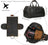 Personalized Leather Hanging Clothes Bag, Leather Duffel Bag with Shoe Pouch, Carry-on Garment Bag, Groomsmen Gift Bag RockCow Leather Studio