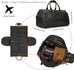 Personalized Leather Hanging Clothes Bag, Leather Duffel Bag with Shoe Pouch, Carry-on Garment Bag, Groomsmen Gift Bag RockCow Leather Studio