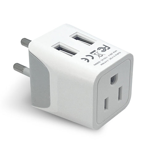 Thailand Travel Adapter - Type O - Dual USB (CTU-18) Ceptics
