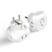 European Schuko Travel Plug Adapter - 4 in 1 - Ultra Compact - Light Weight (PT-9) Ceptics