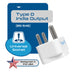 India Travel Adapter - Type D - 3 Pack (GP-10) Ceptics