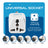India Travel Adapter - Type D - 3 Pack (GP-10) Ceptics