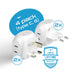 Europe Travel Adapter Set- 4 in 1 - Ultra Compact - Light Weight (PT-9C-7-4PK) Ceptics