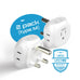 South Africa Travel Plug Adapter - 4 in 1 - Ultra Compact - Light Weight (PT-10L) Ceptics