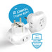 European Schuko Travel Plug Adapter - 4 in 1 - Ultra Compact - Light Weight (PT-9) Ceptics