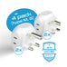 South Africa Travel Adapter Set - 4 in 1 - Ultra Compact - Light Weight (PT-7-10L-4PK) Ceptics