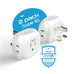 UK, Ireland Travel Plug Adapter - 4 in 1 - Ultra Compact - Light Weight (PT-7) Ceptics