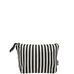 Striped Makeup Pouch, Coated Pink Lining Bag-all