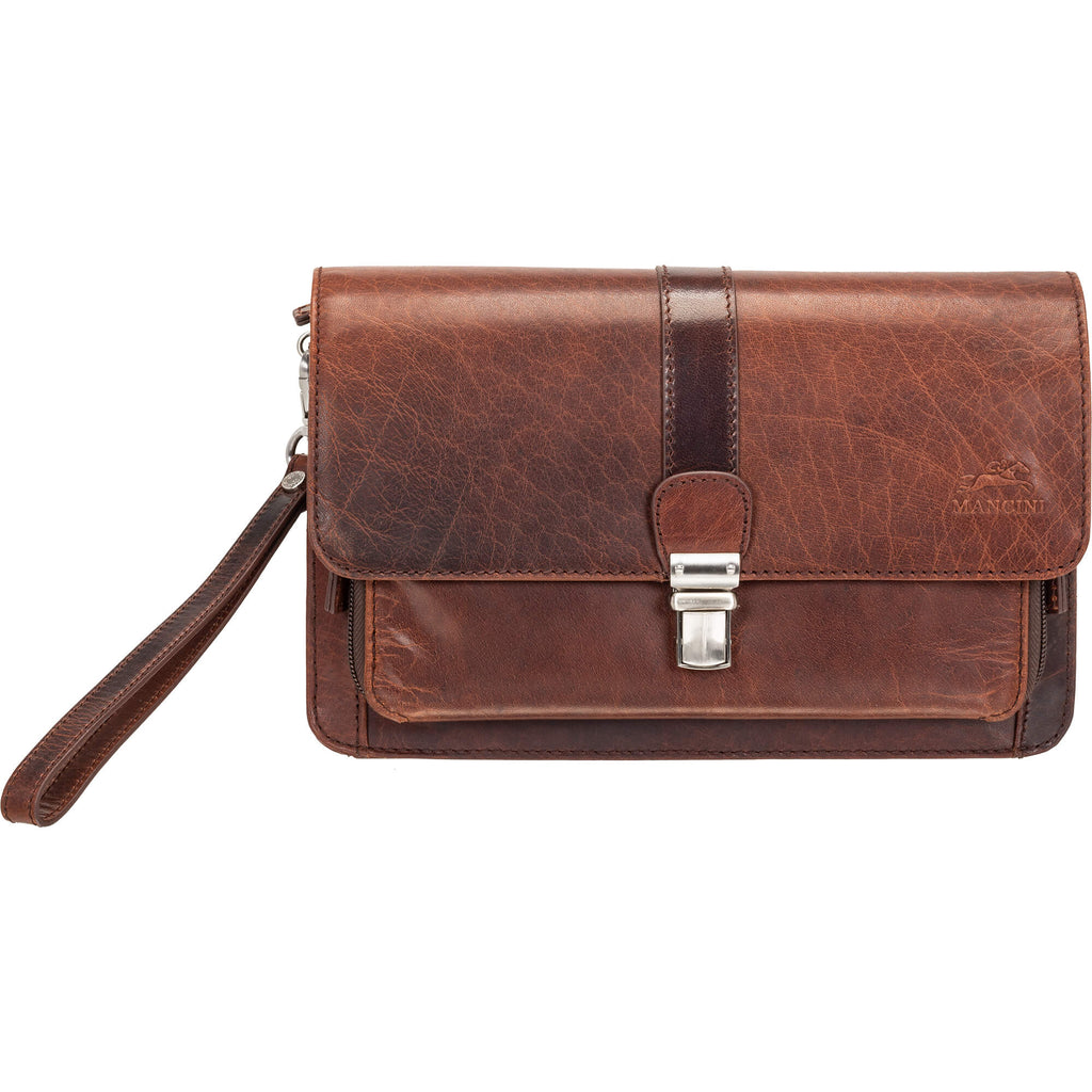 Mancini Large Unisex Bag with Zippered Rear Organizer (Copy) Mancini