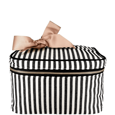 Medium Box Makeup & Toiletry, Striped Bag-all