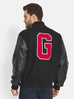 Black Wolf Varsity Jacket Classy Leather Bags