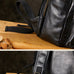 Men Leather 16" Laptop Backpack Full Grain Leather School Backpack RockCow Leather Studio