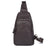 Men Leather Chest Pack Full Grain Leather Sling Bag Stylish Shoulder Bag JMD4013 RockCow Leather Studio