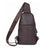 Men Leather Chest Pack Full Grain Leather Sling Bag Stylish Shoulder Bag JMD4013 RockCow Leather Studio