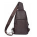 Men Leather Chest Pack Full Grain Leather Sling Bag Stylish Shoulder Bag JMD4013 RockCow Leather Studio